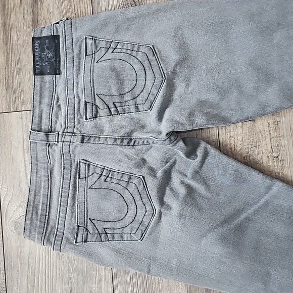 True Religion Gray Skinny Jeans Distressed Casual - Picture 1 of 11